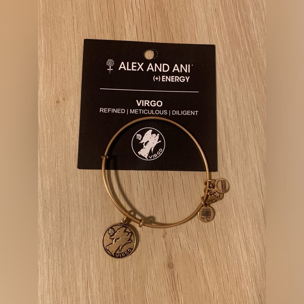 Preloved Alex and Ani Virgo Charm Bracelet